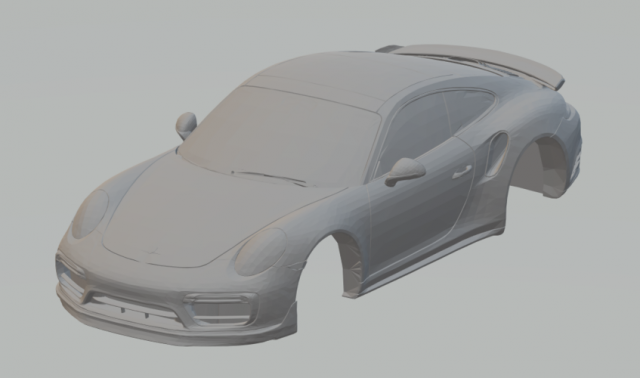 porsche 911 turbo s 16 3Dプリントモデル .c4d .max .obj .3ds .fbx .stl .blend 