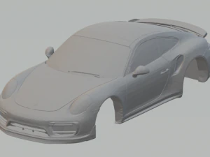 पोर्शे 911 टर्बो एस 16 3D प्रिंट मॉडल