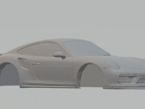 porsche 911 turbo s 16 3Dプリントモデル