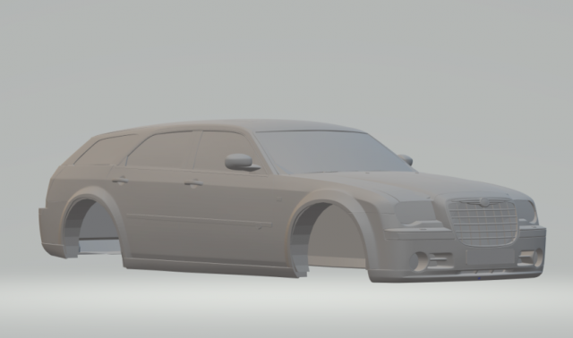crysler 300c touring 2009 Model do druku 3D .c4d .max .obj .3ds .fbx .stl .blend