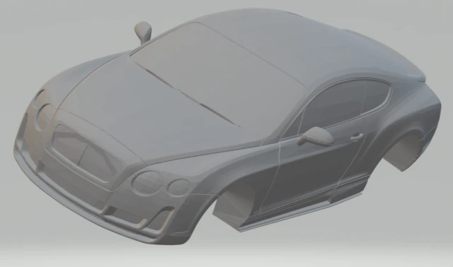 bentley continental gtv 3D Print Model .c4d .max .obj .3ds .fbx .stl .blend 