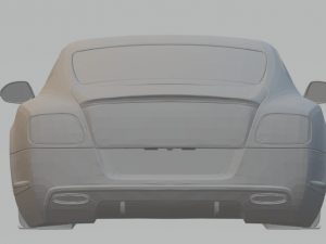 bentley continental gtv Model Cetak 3D