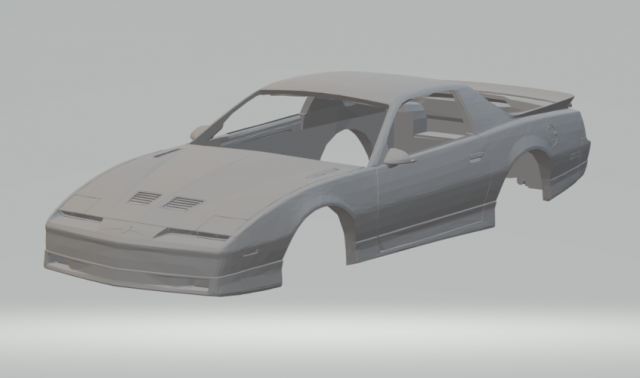 pontiac firebird third generation 19821992 3D 打印模型 .c4d .max .obj .3ds .fbx .stl .blend 