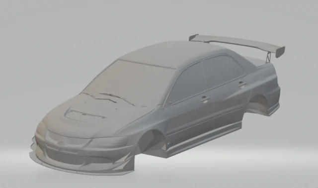 mitisubishi lancer ev0 ix 3D Print Model .c4d .max .obj .3ds .fbx .stl .blend 