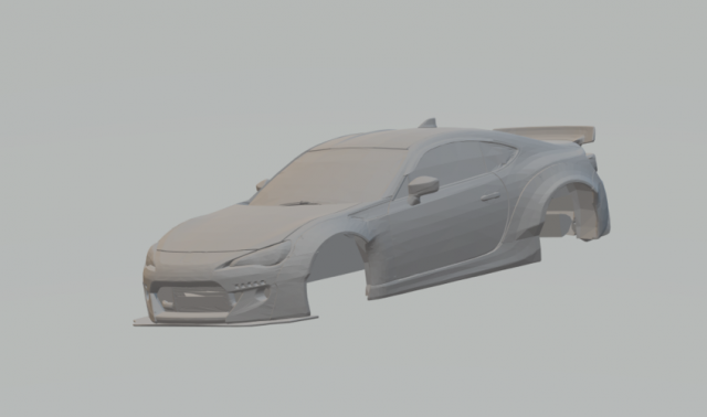 toyota gt 86 rocket bunny 3D 프린트 모델 .c4d .max .obj .3ds .fbx .stl .blend 