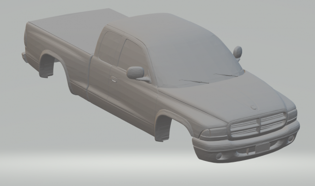 dodge dakota r-t brazil 3D Print Model .c4d .max .obj .3ds .fbx .stl .blend 