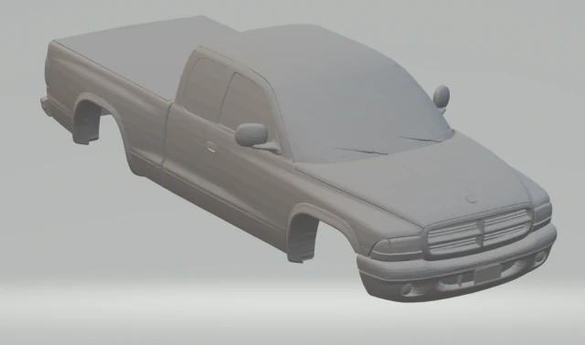 dodge dakota r-t brazil 3D Print Model .c4d .max .obj .3ds .fbx .stl .blend 