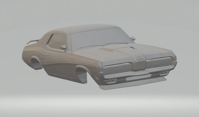mercury cougar 3D Print Model .c4d .max .obj .3ds .fbx .stl .blend 