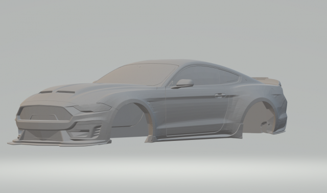 mustang supersnake 19 slot car 3D 打印模型 .c4d .max .obj .3ds .fbx .stl .blend 