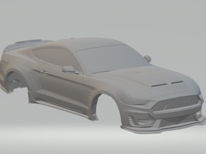 mustang supersnake 19 slot car 3D 打印模型