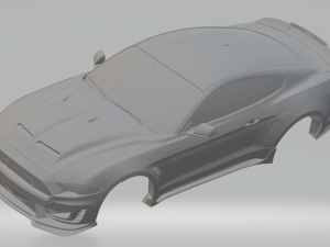 mustang supersnake 19 slot car 3D 打印模型