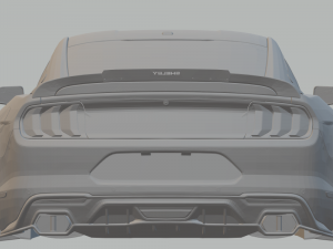 mustang supersnake 19 slot car 3D 打印模型