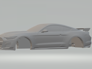 mustang gt 500 2019 3D Print Model