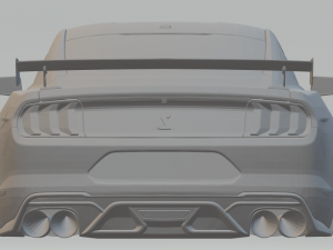 mustang gt 500 2019 3D Print Model