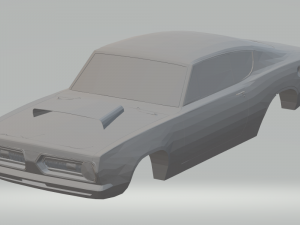 plymouth barracuda 68 Modèles 3D en vedette