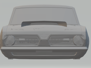 plymouth barracuda 68 Modèles 3D en vedette