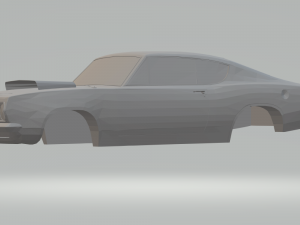 plymouth barracuda 68 Modèles 3D en vedette