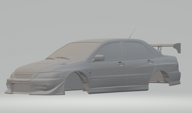 lancer evo fast and furious 3D प्रिंट मॉडल .c4d .max .obj .3ds .fbx .stl .blend 