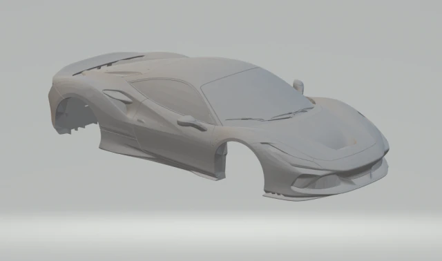 ferrari f8 tributo 3D Print Model .c4d .max .obj .3ds .fbx .stl .blend 