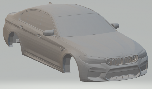 m5 sedan 3Dプリントモデル .c4d .max .obj .3ds .fbx .stl .blend