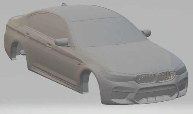 m5 sedan 3D Print Model .c4d .max .obj .3ds .fbx .stl .blend