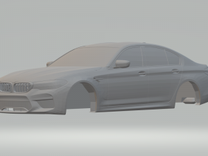 m5 sedan 3Dプリントモデル