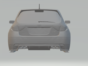 subaru wrx 2009 3D प्रिंट मॉडल