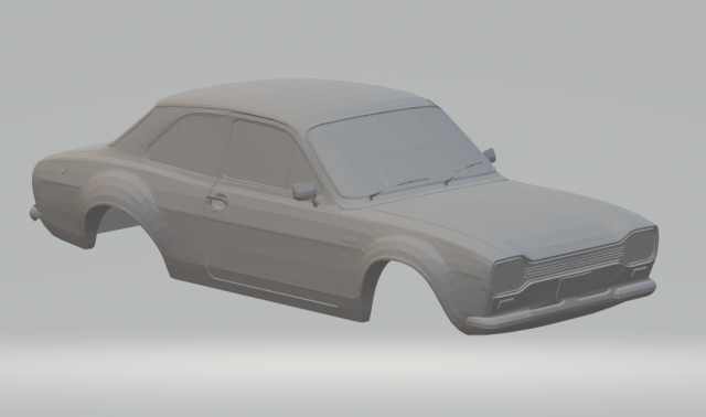 escort rs slot car 3D-printmodel .c4d .max .obj .3ds .fbx .stl .blend 