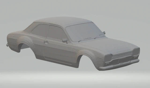 escort rs slot car 3D Print Model .c4d .max .obj .3ds .fbx .stl .blend 