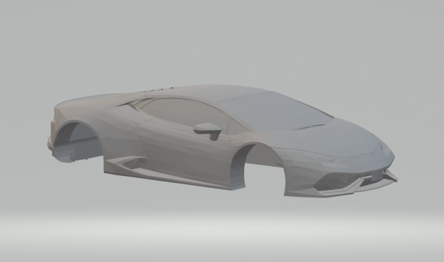 huracan slotcar diecast 3D 프린트 모델 .c4d .max .obj .3ds .fbx .stl .blend 