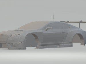 bentley continental gt3 3D Baskı Modeli