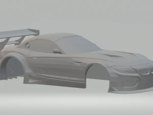 Z4 GT3 Slot Car Diecast Modello di stampa 3D