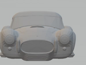 shelby cobra race slot car 3D 打印模型