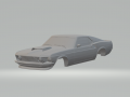 mustang boss 429 69 3D Baskı Modeli