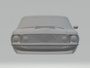 mustang boss 429 69 3Dプリントモデル