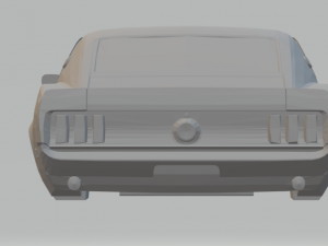 mustang boss 429 69 3Dプリントモデル