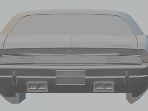 dodge challenger rt 70 Modelo de Impressão 3D