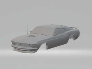 mustang 70 3Dプリントモデル
