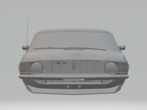 mustang 70 Modelo de Impressão 3D