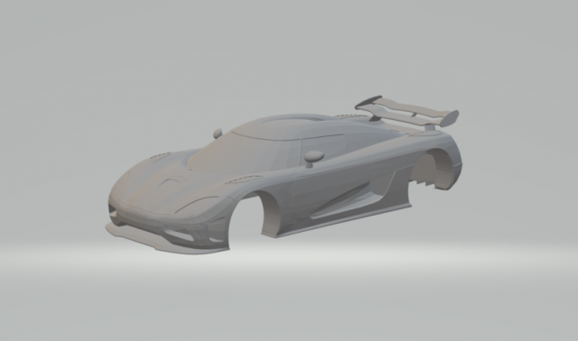 koenigseggagerax 3Dプリントモデル .c4d .max .obj .3ds .fbx .stl .blend 