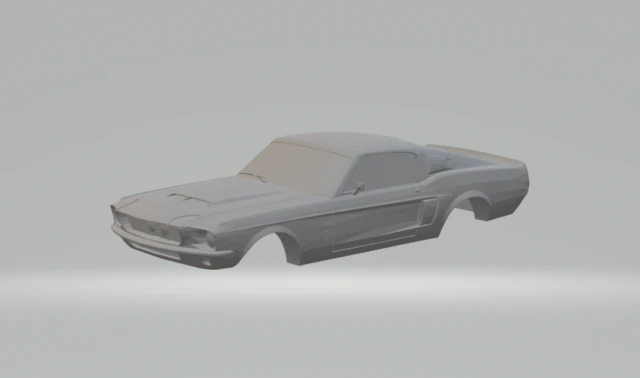 shelby mustang gt500 3D Print Model .c4d .max .obj .3ds .fbx .stl .blend 