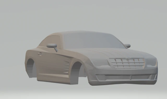 chrysler crossfire 3D Print Model .c4d .max .obj .3ds .fbx .stl .blend 