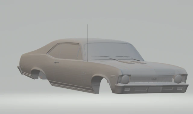 chevrolet nova 68 3D Print Model .c4d .max .obj .3ds .fbx .stl .blend