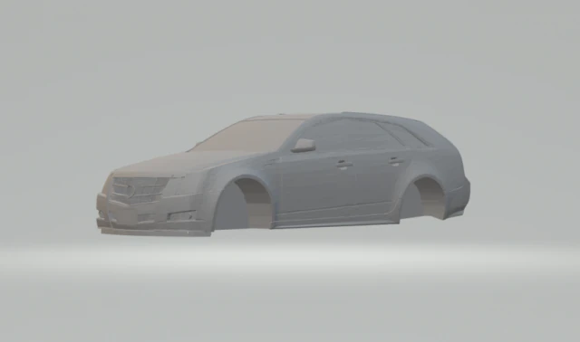 cadillac ctsv wagon slot car 3D Print Model .c4d .max .obj .3ds .fbx .stl .blend 