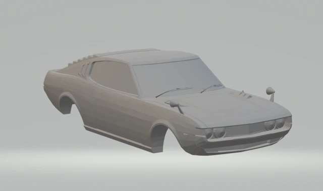 celica gt2000 slot car 3D Print Model .c4d .max .obj .3ds .fbx .stl .blend
