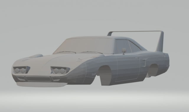 plymouth superbird Modello di stampa 3D .c4d .max .obj .3ds .fbx .stl .blend 