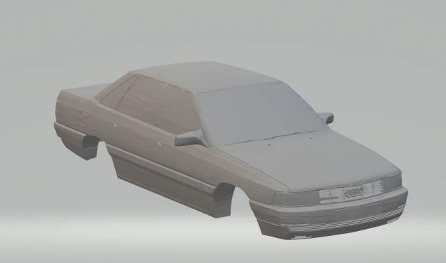 un'audi 100 Modello di stampa 3D .c4d .max .obj .3ds .fbx .stl .blend 
