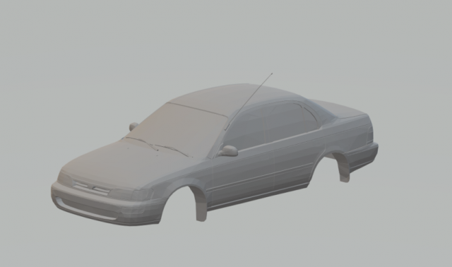 corolla 1994 Model do druku 3D .c4d .max .obj .3ds .fbx .stl .blend 