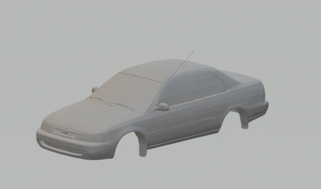 corolla 1994 3D Print Model .c4d .max .obj .3ds .fbx .stl .blend 