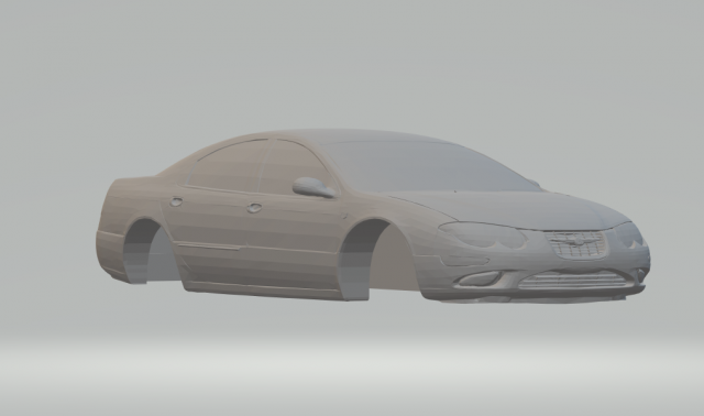 chrysler 300c 2000 3Dプリントモデル .c4d .max .obj .3ds .fbx .stl .blend 